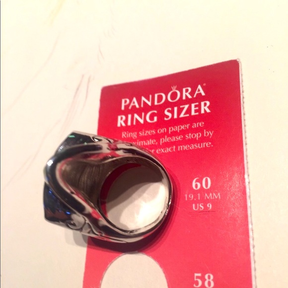 Silver Skull Ring, Crystal Eyes Heavy,Well Crafted - Picture 8 of 8